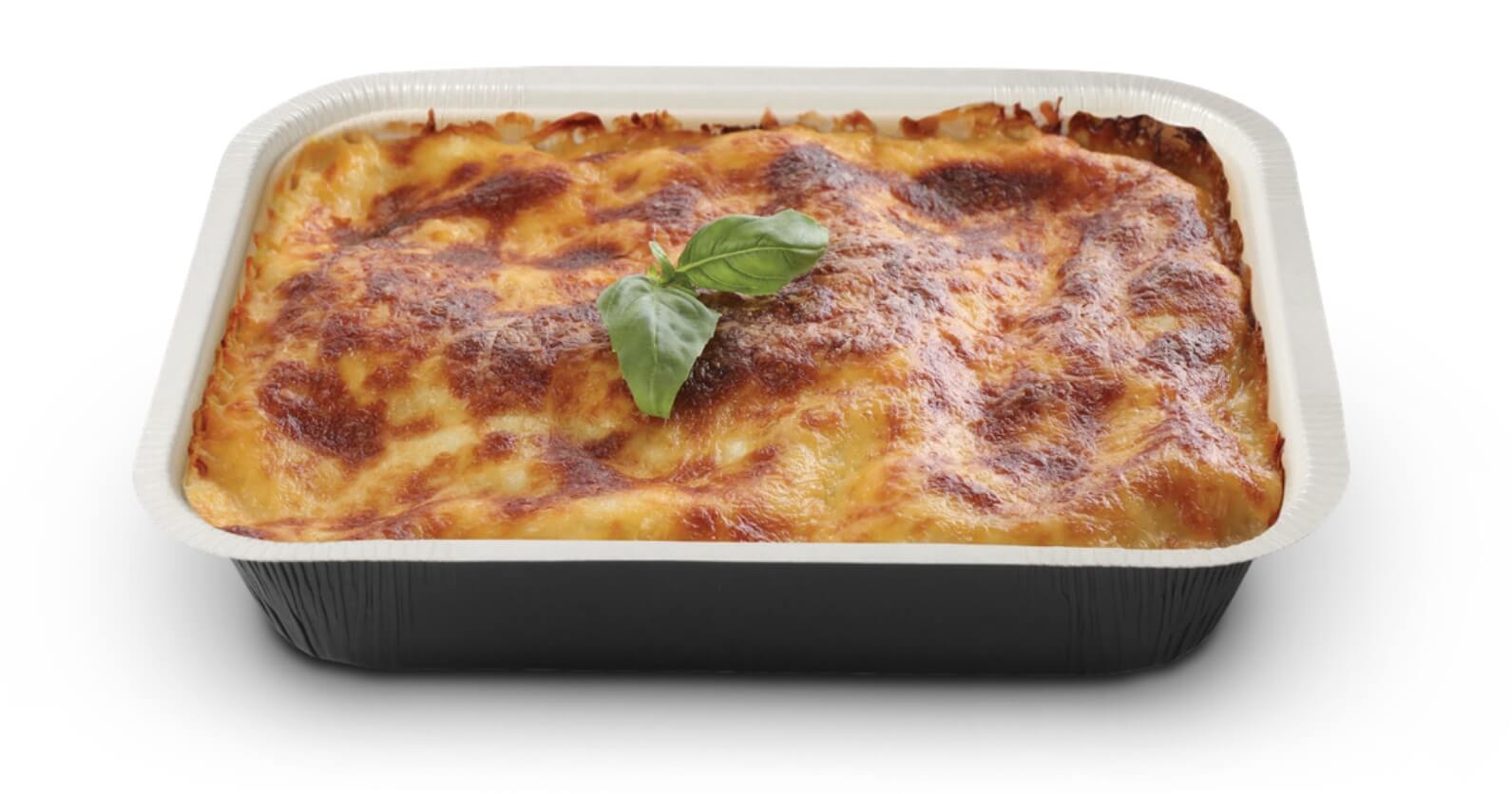 Frozen Paper Tray with food in container